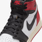 JORDAN | AIR JORDAN 1 HIGH OG (GS) "BLACK TOE" { WHITE/BLACK-VARSITY RED-SAIL