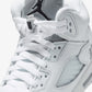 JORDAN | AIR JORDAN 5 RETRO OG (GS) { WHITE METALLIC