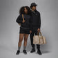 JORDAN | BROOKLYN FLEECE PULLOVER HOODIE { BLACK/WHITE