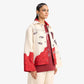 F A R A K | KHAYALI PULAO HANDMADE JACKET { RED/BEIGE