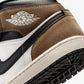 JORDAN | AIR JORDAN 1 MID { BLACK/PHANTOM-PALOMINO-UNIVERSITY RED