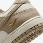 NIKE | DUNK LOW { SAIL/LINEN-WHITE-METALLIC GOLD