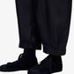 Y-3 | CROPPED TOP FLARED SPORT UNIFORM TRACK PANTS { BLACK