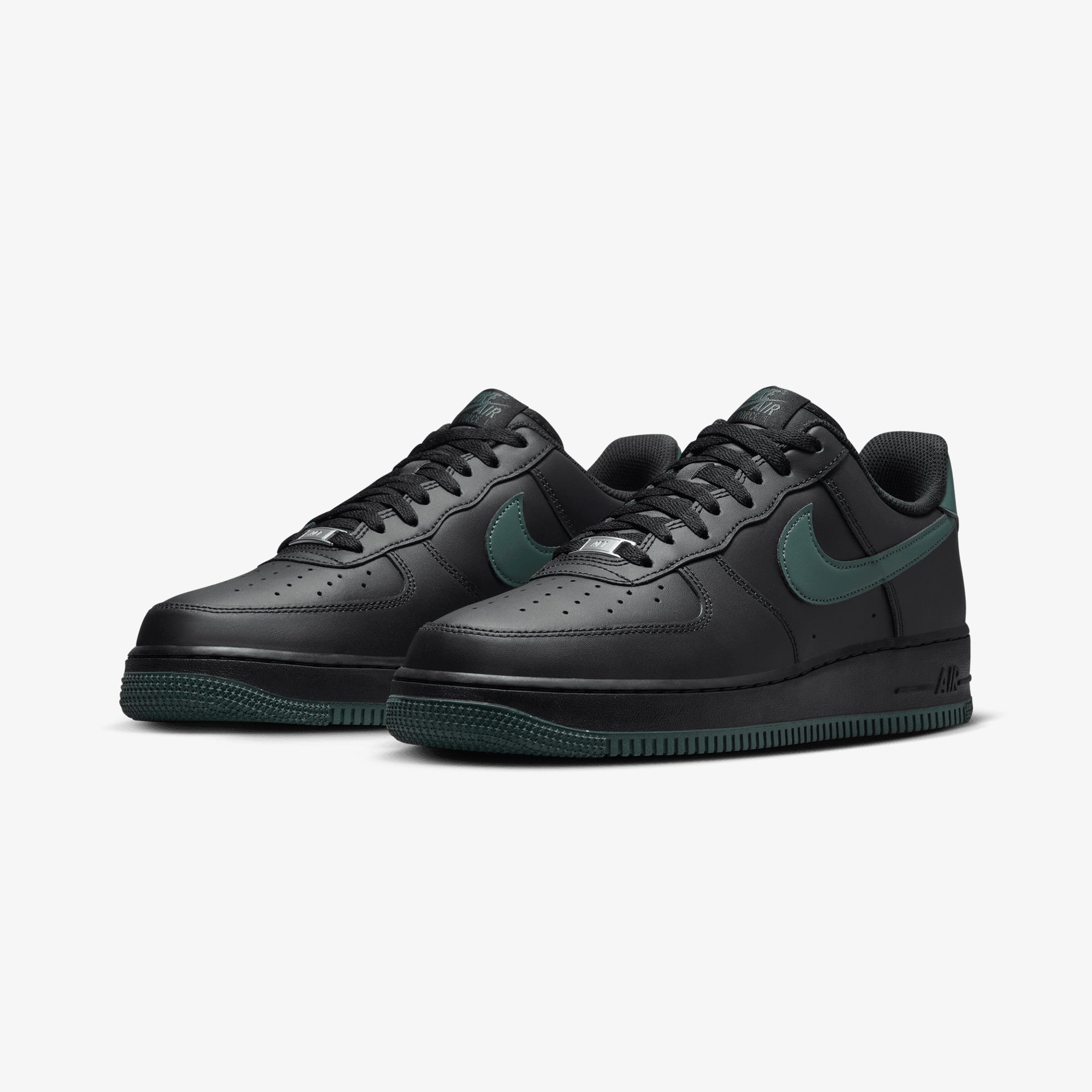 nike black and green shoes