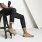 Birkenstock | BOSTON SOFT FOOTBED SUEDE LEATHER  { GRAY/TAUPE