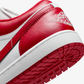 JORDAN | AIR JORDAN 1 LOW { SUMMIT WHITE/VARSITY RED-SUMMIT WHITE
