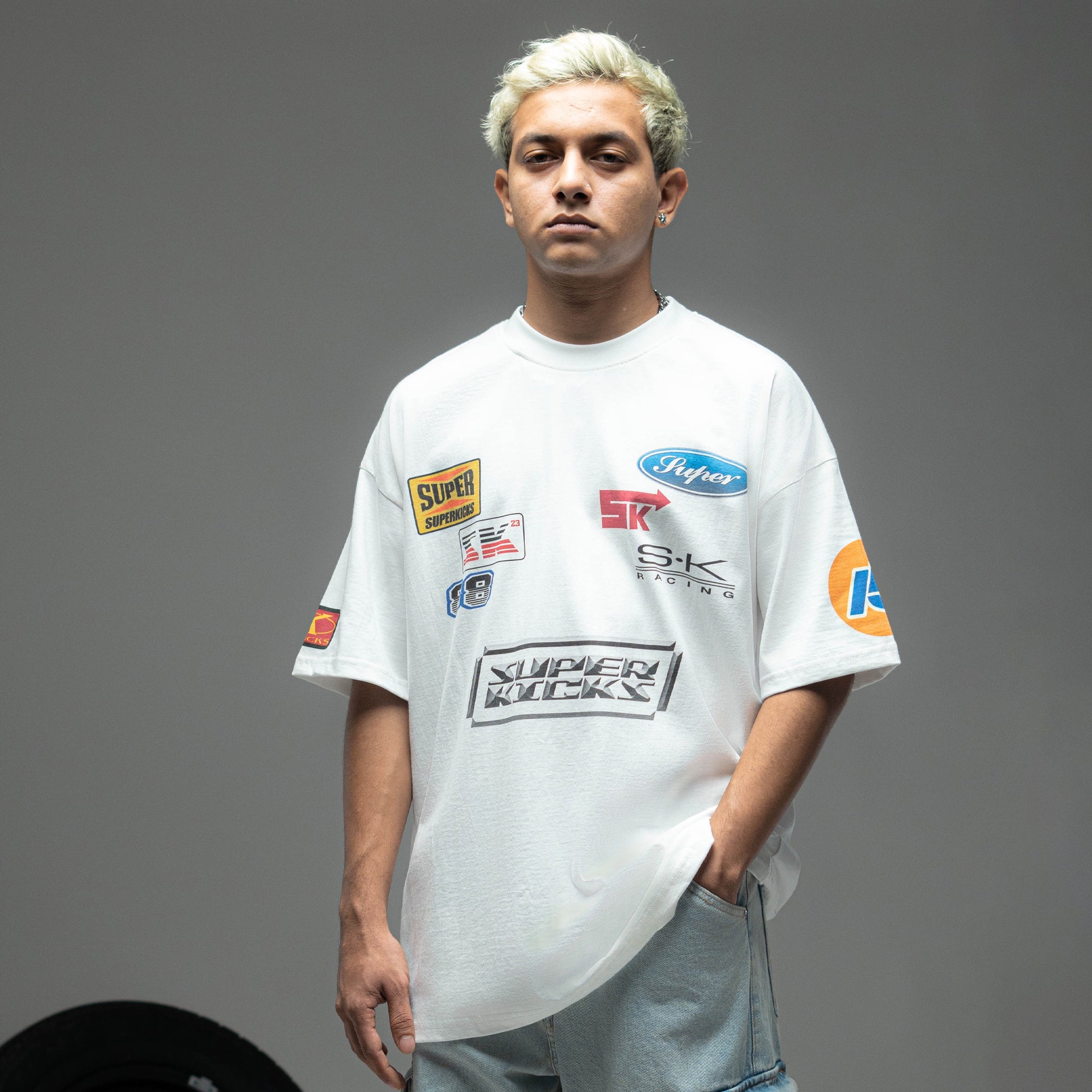 Buy SUPERKICKS BUMPER STICKER TEE 'OFF WHITE' – Superkicks