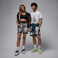 JORDAN | SPORT DRI-FIT PRINTED DIAMOND SHORTS { WHITE/BLACK/BLACK
