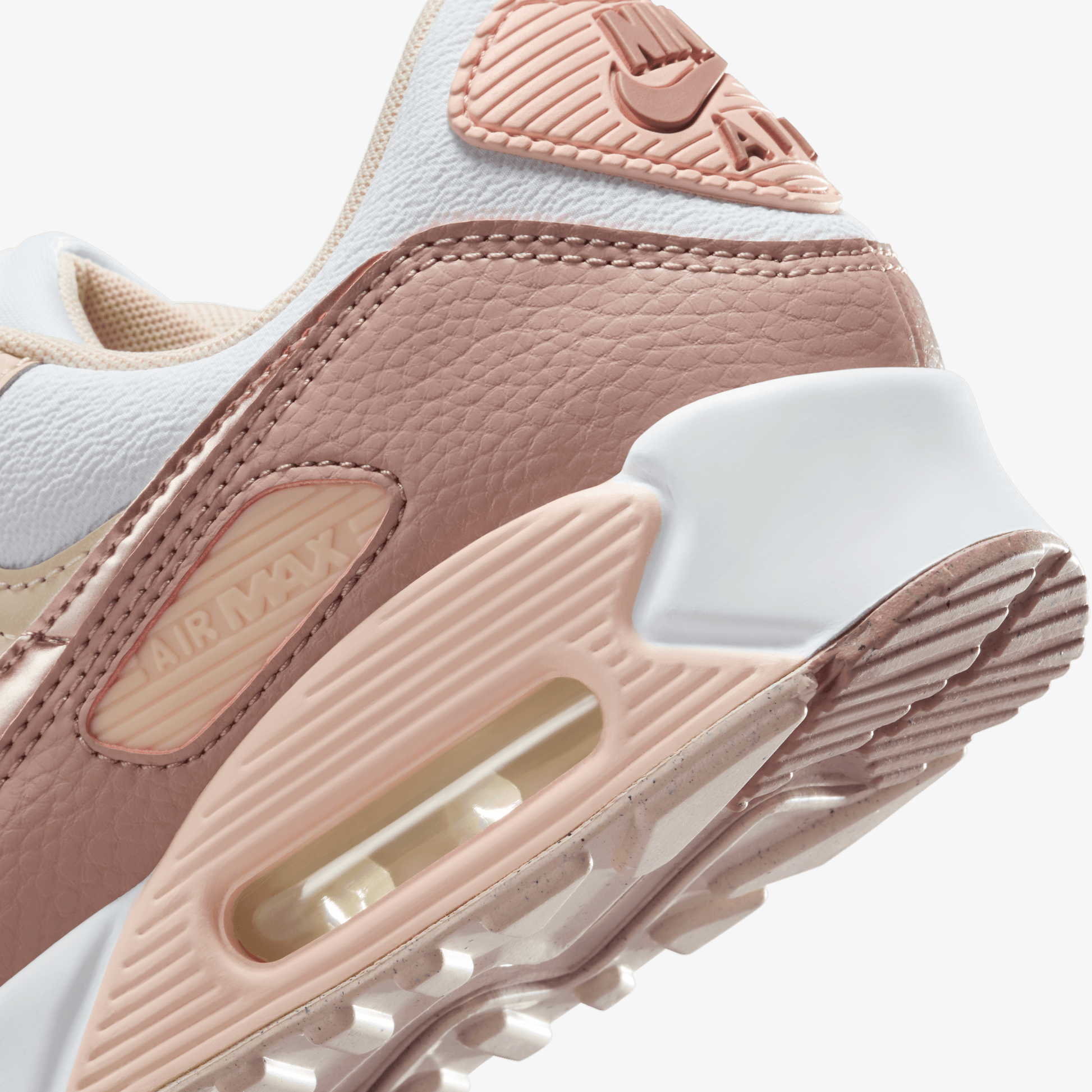 Nike AIR MAX 90 WHITE/PARTICLE PINK-WASHED CORAL – Superkicks