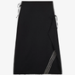 Y-3 | SPORT UNIFORM RAW CUT 3 STRIPES SKIRT { BLACK