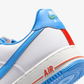 Nike | AIR FORCE 1 '07 NN { WHITE/ITALY BLUE-SAIL-TEAM ORANGE