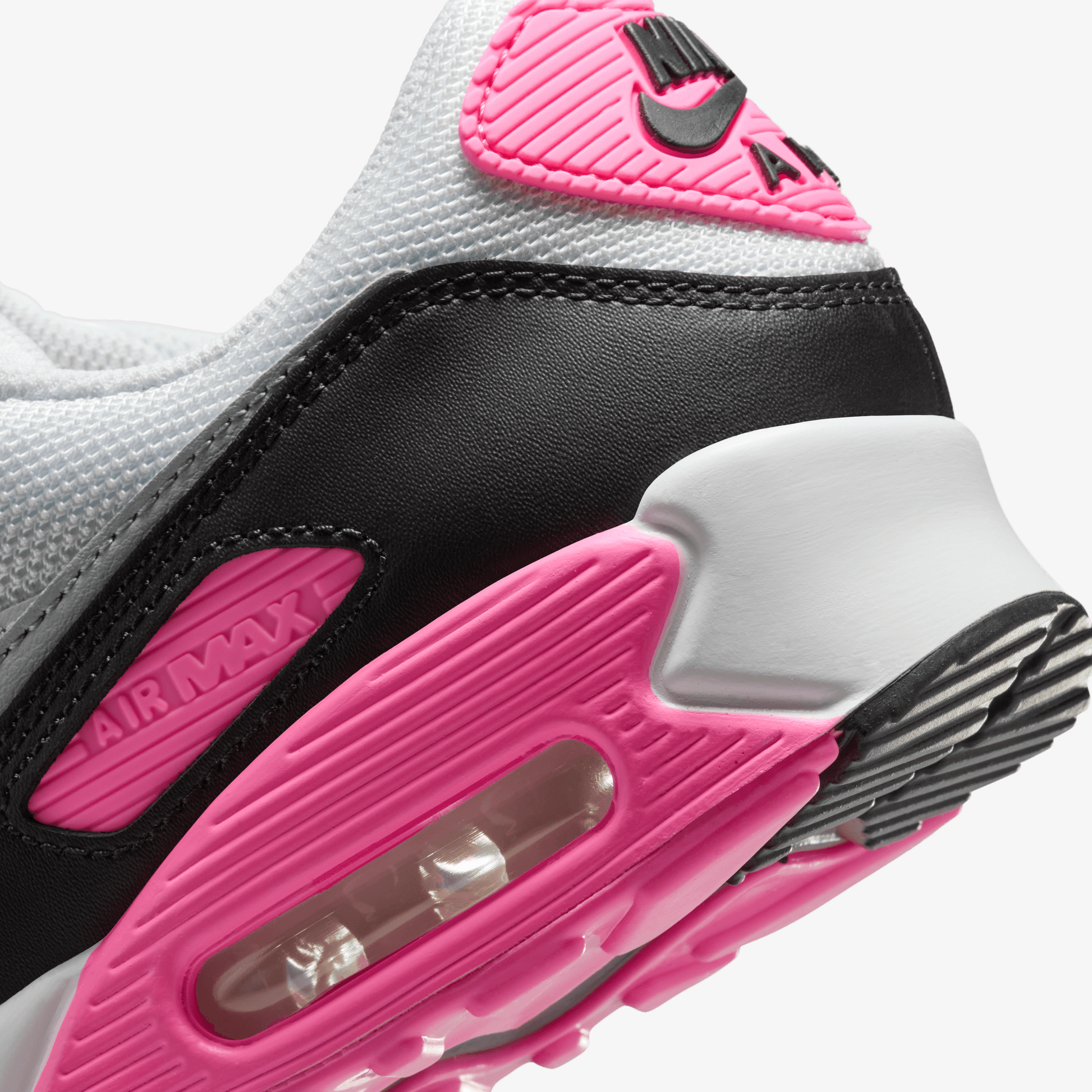 Nike | AIR MAX 90 { WHITE/WOLF GREY-PINK GLOW-BLACK – Superkicks Nike | AIR MAX 90 { WHITE/WOLF GREY-PINK GLOW-BLACK – Superkicks