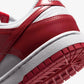 NIKE | DUNK LOW SE { WHITE/UNIVERSITY RED-WHITE