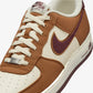 NIKE | AIR FORCE 1'07 LV8 { LT BRITISH TAN/BURGUNDY CRUSH