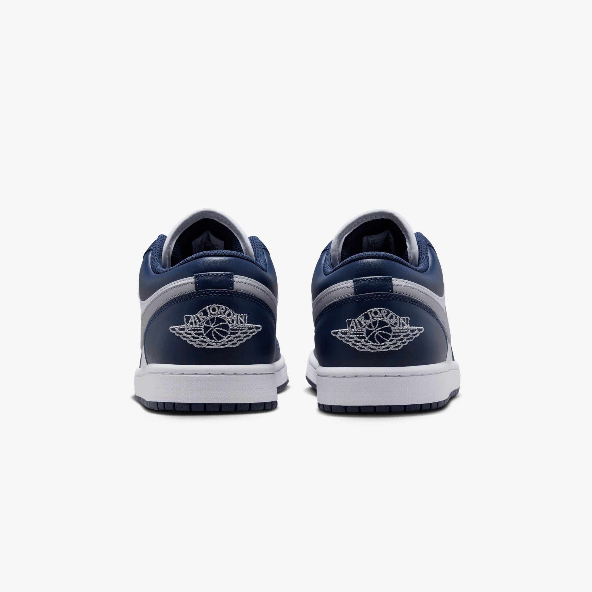 JORDAN | AIR JORDAN 1 LOW { WHITE/WOLF GREY-MIDNIGHT NAVY – Superkicks