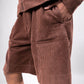 SUPERKICKS | CORDUROY SHORTS { MUD BROWN