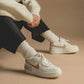 Nike | AIR FORCE 1 SHADOW  { SAIL/HEMP-FOSSIL-LIGHT BONE