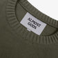 ALMOST GODS | ALPHA CROSS KNIT SWEATER { OLIVE
