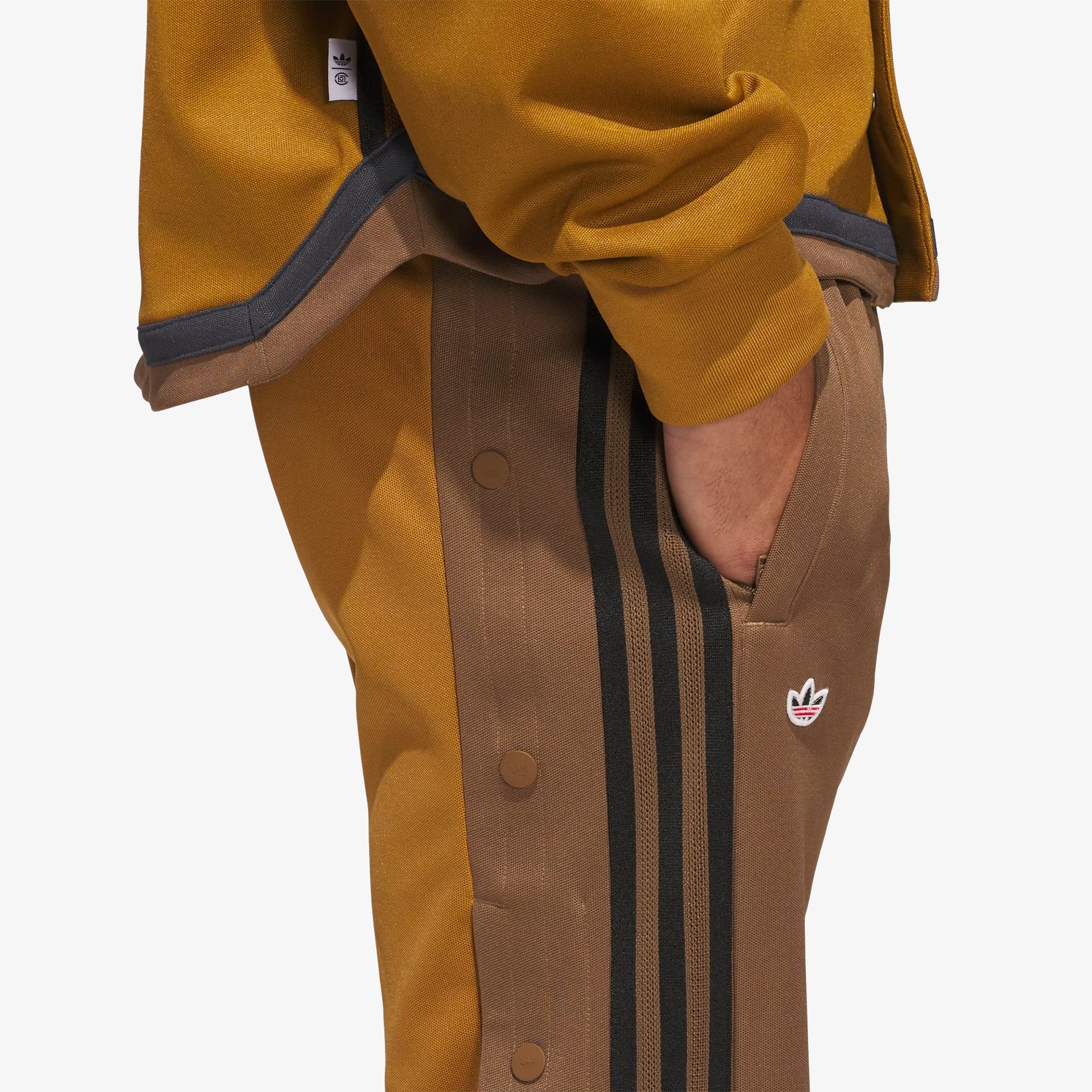 Buy Adidas Originals x CLOT Adibreak Pants by Edison Chen in Brown