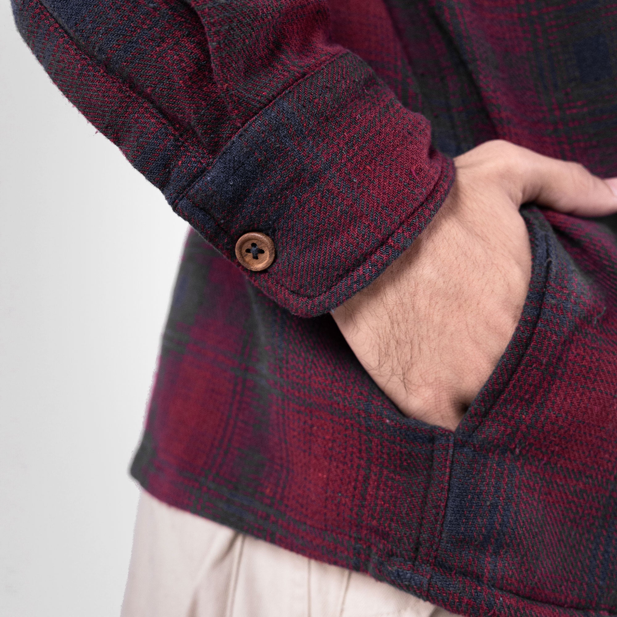 SUPERKICKS | FLANNEL SHIRT { MAROON – Superkicks
