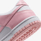 Nike | DUNK LOW { WHITE/MED SOFT PINK-WHITE-WHITE