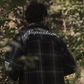 Superkicks | EMBROIDERED FLANNEL SHIRT  { GREY/BLACK