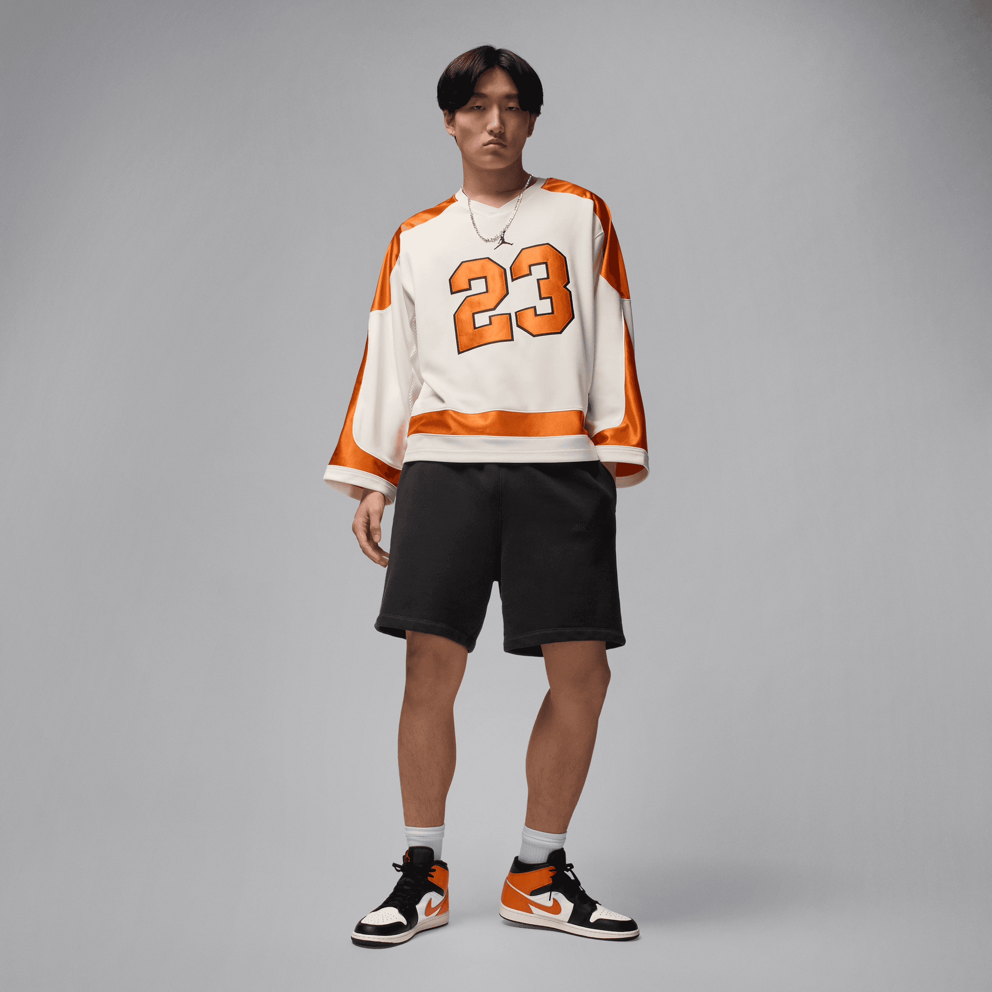 JORDAN AIR JORDAN MID BLACK/STARFISH-WHITE-SAIL – Superkicks