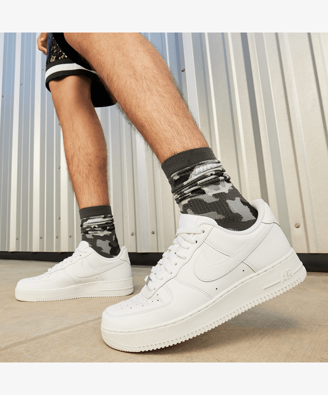 Buy Triple White Nike Air force 1 '07 Shoes for Men Online