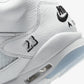 JORDAN | AIR JORDAN 5 RETRO OG (GS) { WHITE METALLIC