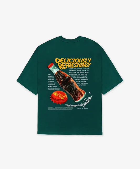 SUPERKICKS | NOSTALGIC SS COLA TEE { GREEN/GREEN