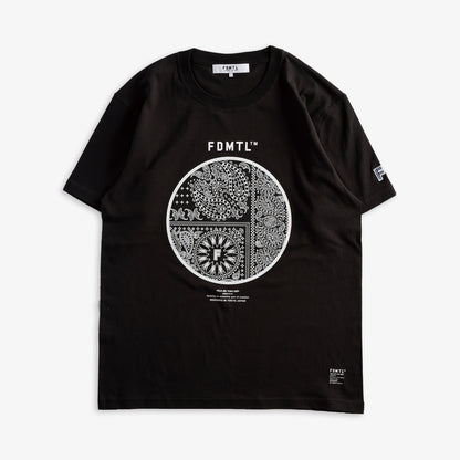 FDMTL | PRINTED PAISLEY TEE SUMI  { BLACK