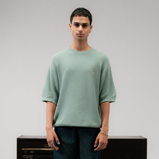 SUPERKICKS | RIBBED TEE { GREEN