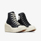 Converse | CHUCK 70 DE LUXE WEDGE  { BLACK/WHITE