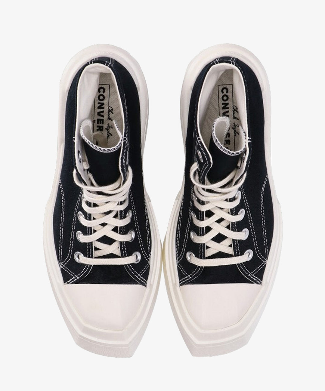 Buy Black and White Converse Chuck 70 Deluxe Wedge Shoes for Women
