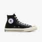 Converse | CHUCK 70 LEATHER SEASONAL  { BLACK/WHITE