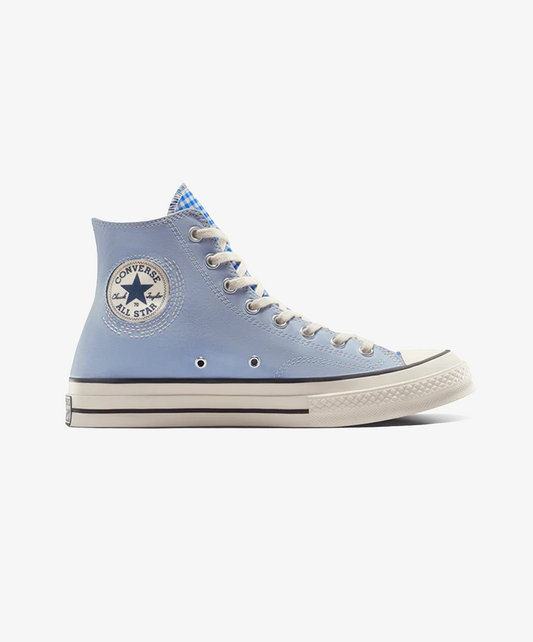 Converse | UPCYCLE CHUCK 70 HIGH CHAMBRAY & GINGHAM { BLUE