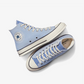 Converse | UPCYCLE CHUCK 70 HIGH CHAMBRAY & GINGHAM { BLUE