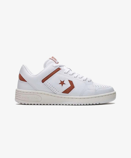 Converse | WEAPON LEATHER { WHITE/RED