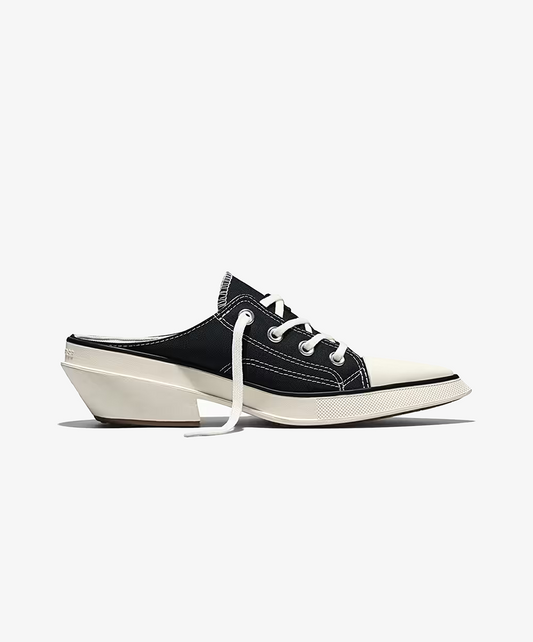 Converse | CHUCK 70 DE LUXE POINTED MULE HEEL PLATFORM { BLACK/EGRET/WHITE