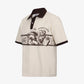 ALMOST GODS | ZODIAC RELAXED POLO { OFF WHITE