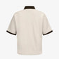 ALMOST GODS | ZODIAC RELAXED POLO { OFF WHITE
