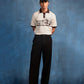 ALMOST GODS | ZODIAC RELAXED POLO { OFF WHITE