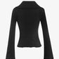 ALMOST GODS | MERIDIAN KNIT TOP { BLACK