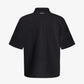 ALMOST GODS | ASSEMBLAGE BOXY POLO { BLACK
