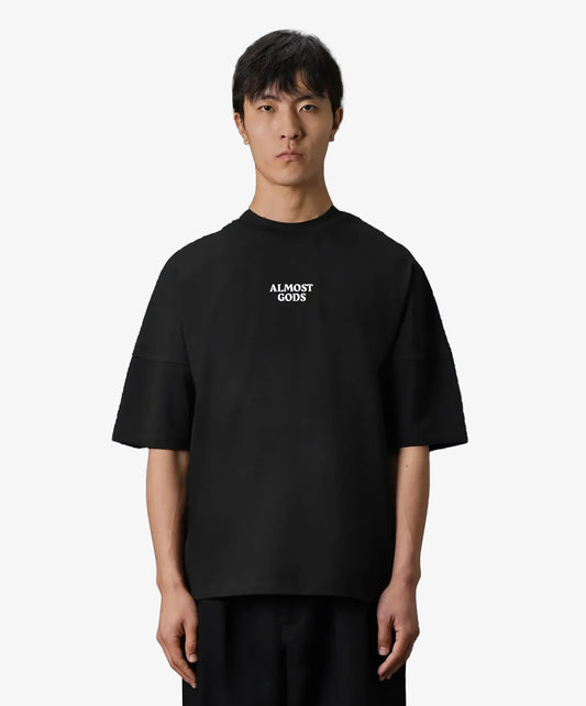 ALMOST GODS | ALMOST GODS LOGO TEE { BLACK