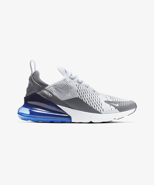 Nike | AIR MAX 270 { WHITE/WHITE-PERSIAN VIOLET-DARK GREY