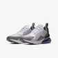 Nike | AIR MAX 270 { WHITE/WHITE-PERSIAN VIOLET-DARK GREY