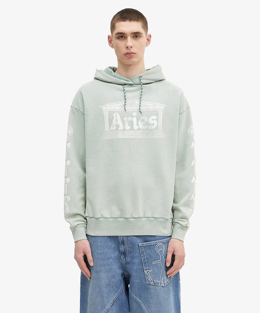 Aries | AGED ANCIENT COLUMN HOODIE { GREEN