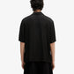 Aries | ANCIENT COLUMN SATIN VISCOSE HAWAIIAN SHIRT { BLACK