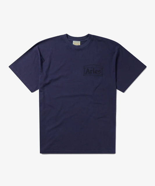 Aries | TEMPLE SS TEE { NAVY